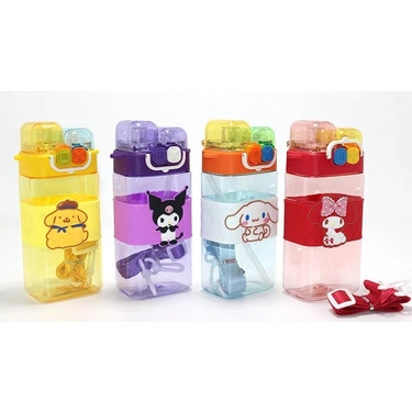 Kuromi Çift Bölmeli Pipetli Matara & Suluk