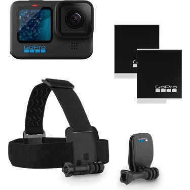 Gopro HERO11 Black Paketi – HERO11 Black Kamera, Kafa Bandı + Quickclip ve Enduro Pil Dahil
