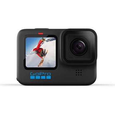 Gopro HERO10 Siyah Su Geçirmez Aksiyon Kamerası, Ön LCD ve Dokunmatik Arka, 5.3K60 Ultra Hd Video,
