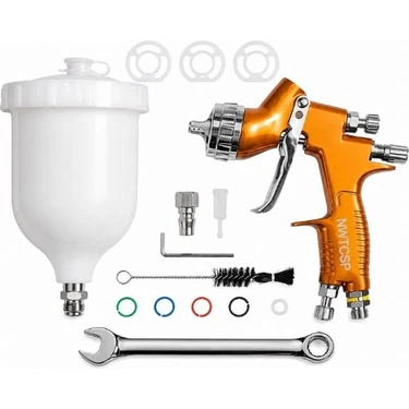 Gümrük Bey Nwtcsp Profesyonel Hvlp Otomotiv Boya Sprey Tabancası 1.3mm Uç 600CC