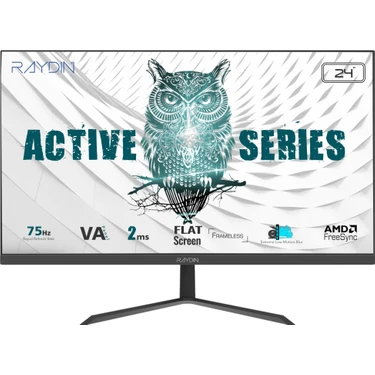 Raydın Alısa 24 inç VA Panel Full HD Monitör 75Hz Yenileme Hızı 2ms Tepki