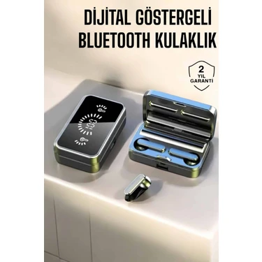 Renas Store Aynalı Bluetooth Kulaklık Telefon Standlı Dijital