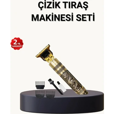 Uravas Store Profesyonel Çizik Tıraş Makinesi – T Çelik Bıçaklı, 120 Dakika Şarjlı Kullanım, 3