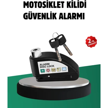 Renas Store Titreşim Sensörlü Alarm Disk Kilidi Motosiklet Scooter