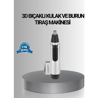 Uravas Store Kişisel Burun ve Kulak Tıraş Makinesi 3D Kavisli Bıçak ve Kompakt