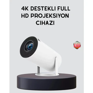 Uravas Store Ev Sineması Projeksiyon Cihazı – 160 Ansi Lümen 4K Uyumlu ve Kablosuz Görüntü