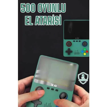 Uravas Store 3.5 Inç Ekran 1000 Oyunlu Oyun Konsolu El Atarisi Miüzik Dinleme ve Kitap