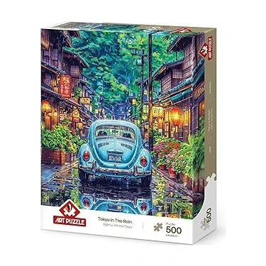 Uravas Store Art Puzzle Yağmur Altında Tokyo 500 Parça