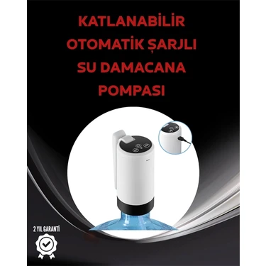 Eco Lounge Otomatik Şarjlı Damacana Pompası Ev Ofis Kamp