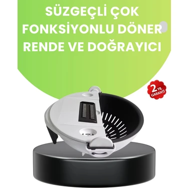 Eco Lounge Ergonomik Sebze Rendeleyici ve Süzgeç Hazneli