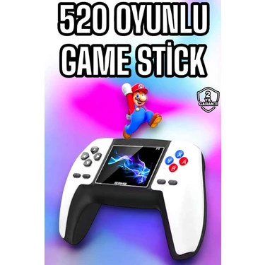 İlanib Ticaret Game Stick 520 Oyunlu Retro Konsol Çocuklara