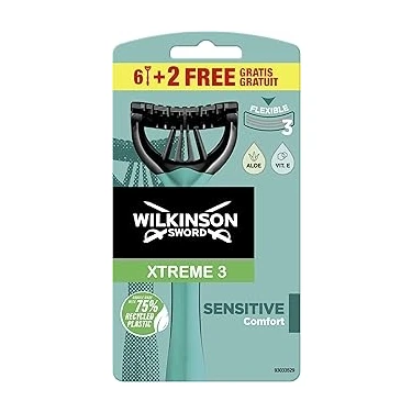 Uravas Store Wilkinson Xtreme 3 Pure Sensitive Tıraş Bıçağı, 8