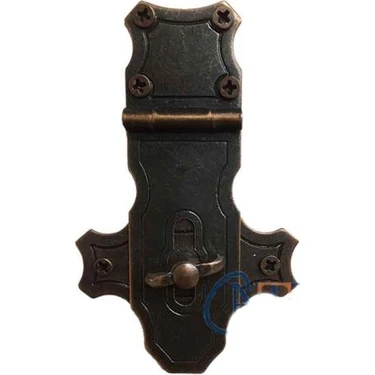 Renas Store Dekoratif Anahtarlı Sandık Askısı - 40X65MM, Oksit, 1