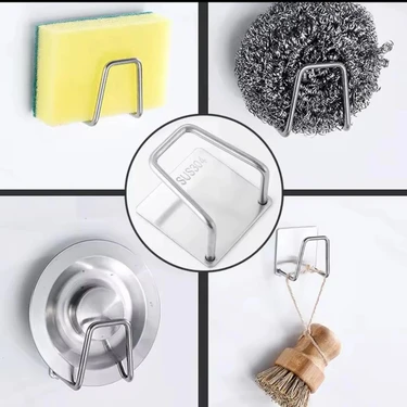 Renas Store Kendinden Yapışkanlı Çelik Drenaj Rafı ,