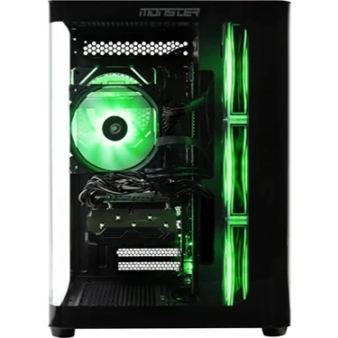 Monster Tulpar Td3 V1.9.1.3 Black Intel Core I5 14400F 16 GB Ram 1 Tb SSD 16 GB Gddr6 Intel Arc