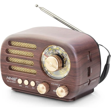Renas Store Bluetooth Nostaljik Hoparlör Fm 14.3 x 8 x 9.4 cm