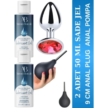 Aşkın Deposu Deromeya Health - 50 ml Süper Kaydırıcı Jel+Büyük Boy  Analplug 9cm+Anal Pompa Süper