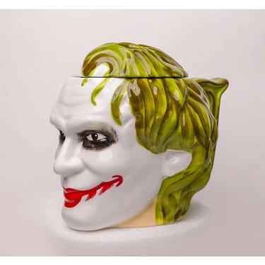 Renas Store 3D Kapaklı Joker Tasarımlı Porselen Kupa Bardak