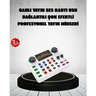 Renas Store Yayın Karaoke Için Profesyonel Ses Kartı Bluetooth