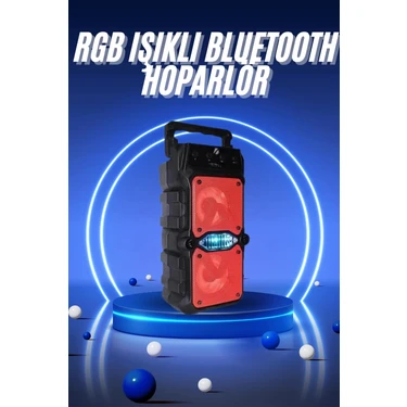 Renas Store Ses Bombası Kablosuz Bluetooth Hoparlör Çift Çıkışlı Yüksek Ses Kaliteli
