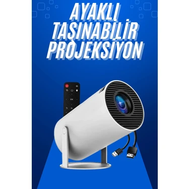 Renas Store Taşınabilir Projeksiyon Ayaklı Projektör Android Uyumlu HDMI