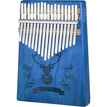MarkEntegra Midex KLX-454G Hakiki Ağaç Geyik Desenli Kalimba 17