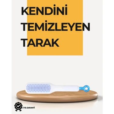 Die Grup  Kendi Kendini Temizleyen Saç Tarağı – Anti-Statik, Silikon Uçlu, Abs Malzeme, 22X4