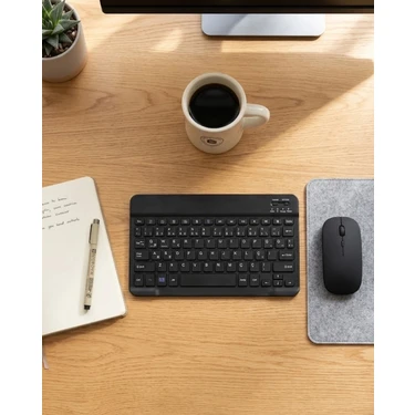 Die Grup  Kablosuz Klavye ve Mouse Kombosu Bluetooth Uyumlu Sessiz