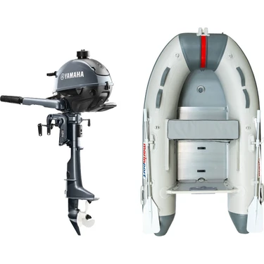 Marinport 2.30 Alüminyum Taban Şişme Bot + Yamaha 2.5 Hp Deniz