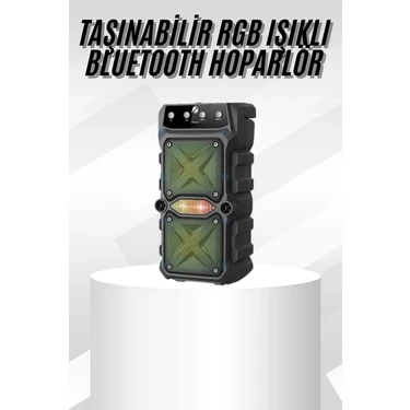 Renas Store Çift Çıkışlı Güçlü Bataryalı Kablosuz Yüksek Ses Kaliteli Bluetooth