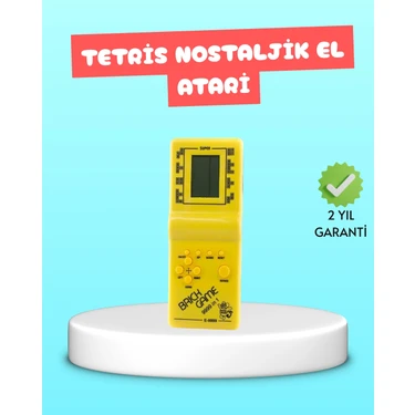 Uravas Store Mey Ithalat® Taşınabilir El Aterisi Gameboy – Klasik Tetris Oyunu, Pil ile Çalışan