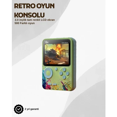Uravas Store G5 Taşınabilir Retro Oyun Konsolu – Çocuk ve Yetişkinler