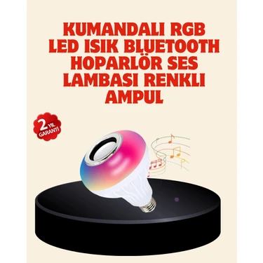 Uravas Store Bluetooth Bağlantılı Rgb LED Ampul – Şık ve
