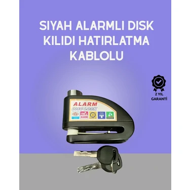 Renas Store Yüksek Sesli 110DB Çelik Disk Kilidi Su