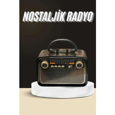Uravas Store Nostaljik Radyo Bluetooth Bağlantılı Müzik Kutusu
