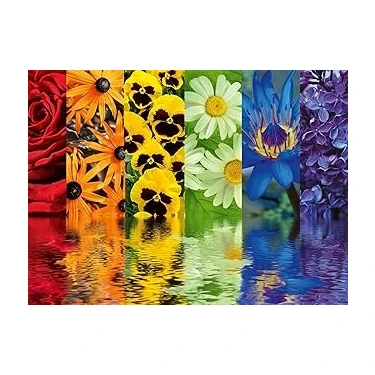 Uravas Store Ravensburger 164462 500 Parça Puzzle Çiçek Yansıma, Çok