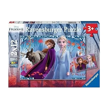 Uravas Store Ravensburger Puzzle 2X12 Parça Disney Frozen Renkli