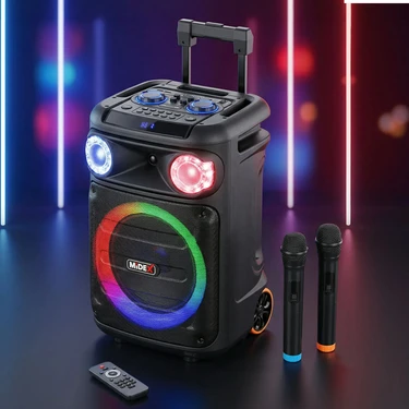Midex MXR-1100 Taşınabilir Seyyar Mikrofonlu Işıklı Akülü Fiyatı