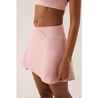 Los Ojos x Ece Pembe 2 Katmanlı Tenis Eteği