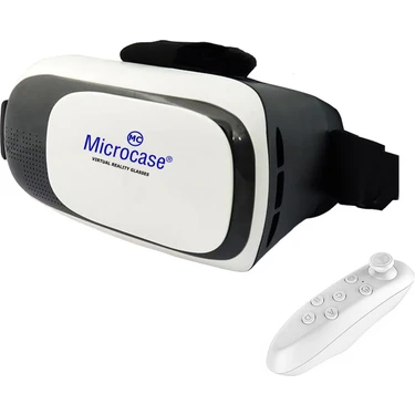 Microcase Vr 3D Sanal Gerçeklik Gözlüğü + Vr Kablosuz Bluetooth
