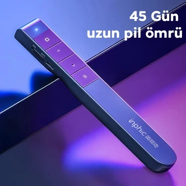 DIE GRUP Inphic Pl1 Projeksiyon Multimedya Sunum Şarjlı Kırmızı Lazerli Uzaktan Kumanda-(5775)