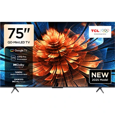 TCL 75Q6C 75" 190 Ekran Uydu Alıcılı 4K Ultra HD MiniLED Google