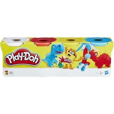 Play-Doh 4'lü Oyun Hamuru Renkli ve Güvenli Malzeme ile Eğlenceli Aktivite