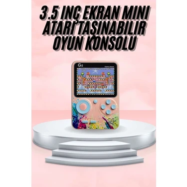 Mey Ithalat® 3.5 Inç Klasik Retro LCD Ekran 500 Oyunlu Oyun Konsolu