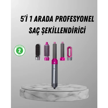 DIE GRUP 5’i 1 Arada Saç Şekillendirici Set Kuaför Düzeyinde Performans Ve Ergonomik Tasarım