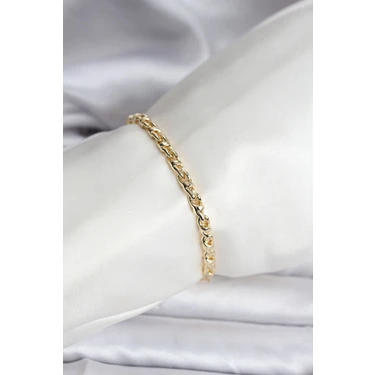 Uravas Store 14K Gold Renk Kaplama Zincir Model Kadın cm