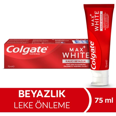 Colgate Max White Lasting White 75 ml Beyazlatıcı Diş Macunu Leke Önleyici