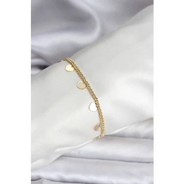 Uravas Store 14K Gold Renk Kaplama Kalpli Model cm Kadın