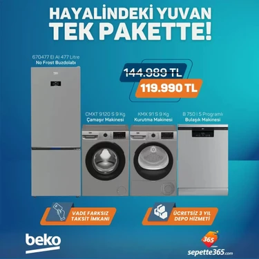 Beko 4 lü Gri Çeyiz Seti
