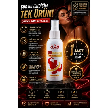 Ada Marketing Gold Red Süre Destekleyici Sprey 30 ml Hızlı Etki Uzun